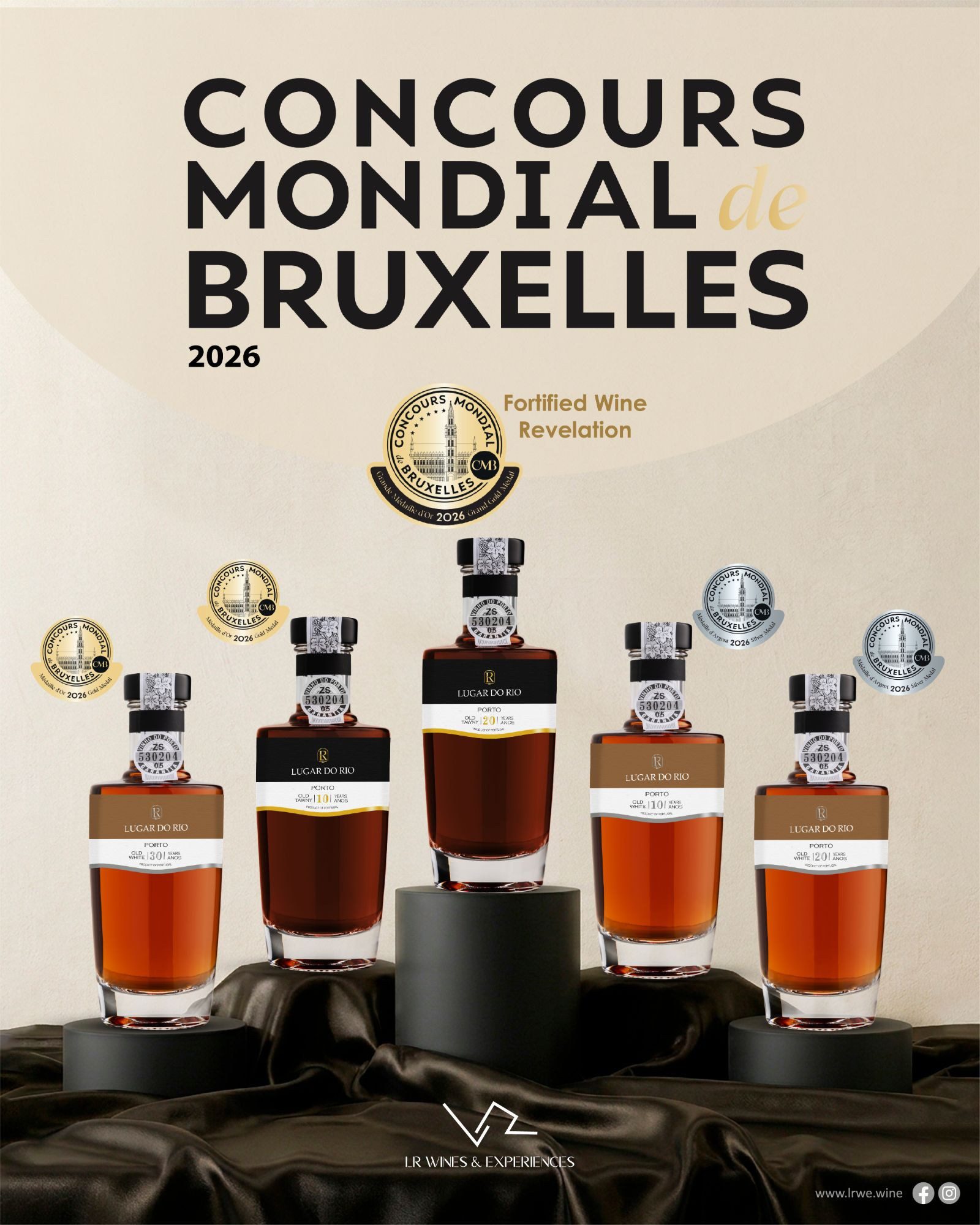 LUGAR DO RIO distinguido no Concours Mondial de Bruxelles 2026